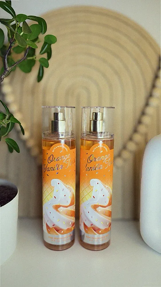 Bath & Body Works Orange Vanilla Twist Mist 8oz 2 Pack New Sealed
