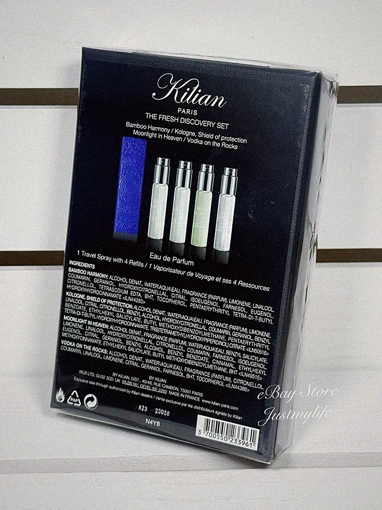 Kilian The Fresh Citrus Discovery Set, 1 Travel Spray with 4 Refills,NIB &Sealed