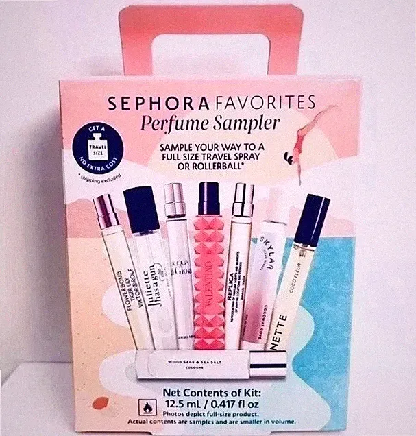 SEPHORA FAVORITES Perfume Sampler Gift Set in Vacation Vibes + CERTIFICATE NEW